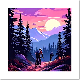 Mountain Biking Trailblazers, Sports Cycling Posters and Art